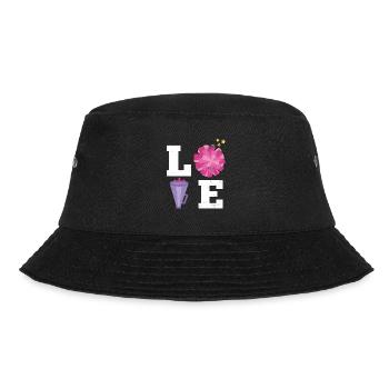 Liebesdesign Für Cheerleader Cheer Girls - Bucket Hat - Schwarz - Vorne - Lela (165cm)