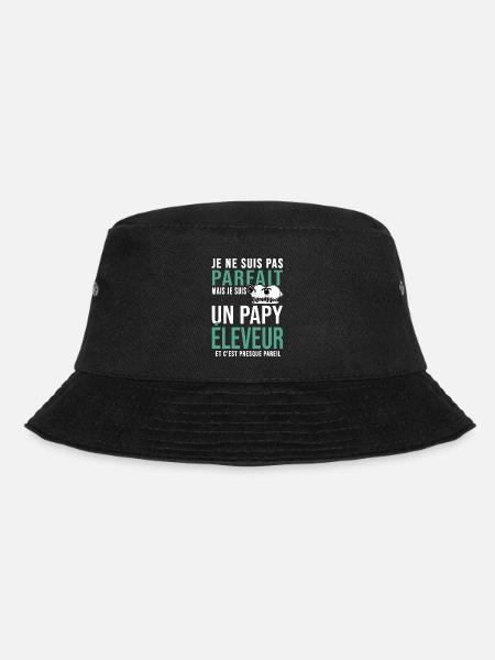 papy pas parfait grand père éleveur brebis mouton - Bob - noir