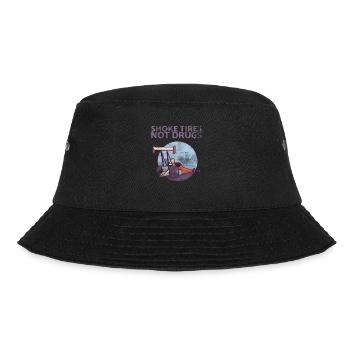 Smoke Tires Not Drugs Design for classic car fans - Bucket Hat - black - Front - Lela (165cm)