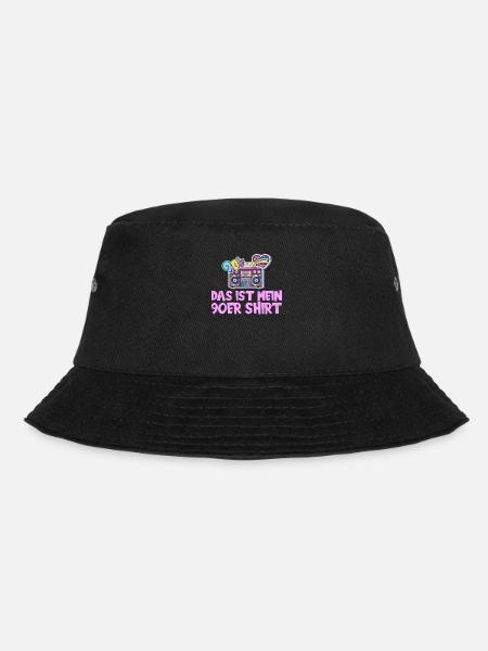 90er Jahre Party und Mottoparty Design, 90s - Bucket Hat - Schwarz