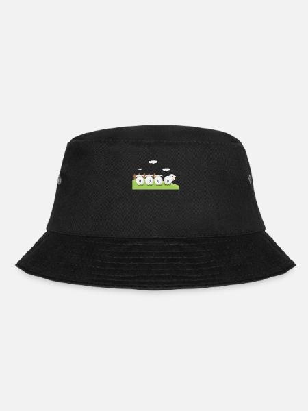 Schafe - Bucket Hat - Schwarz