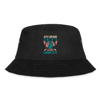 4. Klasse Abgeschlossen - Bucket Hat - Schwarz - Vorne - Lela (165cm)