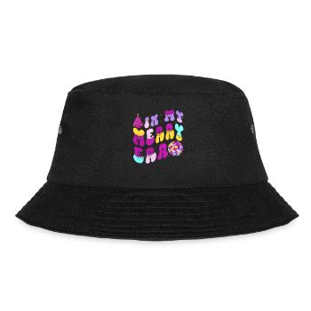 Weihnachten Xmas Spruch Winter In My Merry Era - Bucket Hat - Schwarz - Vorne - Lela (165cm)