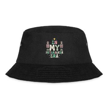 Weihnachten Xmas Spruch In My Nutcracker Era - Bucket Hat - Schwarz - Vorne - Lela (165cm)