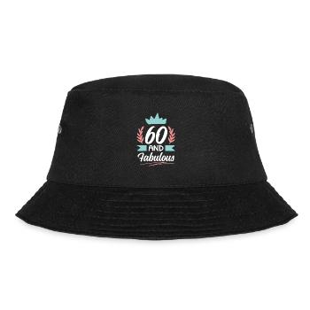 60 und großartig - Bucket Hat - Schwarz - Vorne - Lela (165cm)