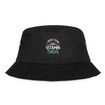 vitamin sea sommer - Bucket Hat - Schwarz - Vorne - Lela (165cm)