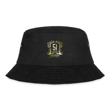 51 Zahl Wappen - Bucket Hat - Schwarz - Vorne - Lela (165cm)