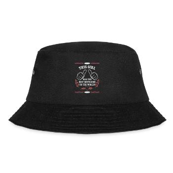 bester freund der welt spruch - Bucket Hat - Schwarz - Vorne - Lela (165cm)