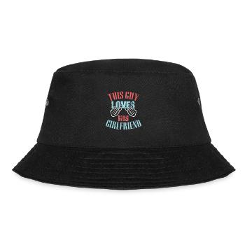 dieser typ liebt seine freundin - Bucket Hat - Schwarz - Vorne - Lela (165cm)