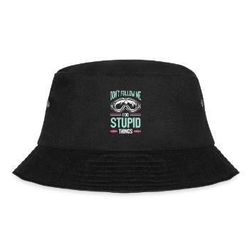 snowboarder lustiger spruch - Bucket Hat - Schwarz - Vorne - Lela (165cm)