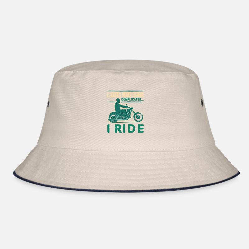 motorrad leben spruch Bucket Hat