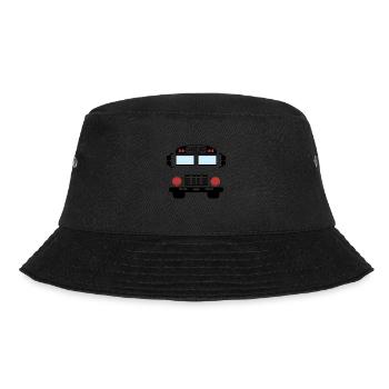 School Bus Costume Funny Yellow School Bus Driver - Bucket Hat - black - Front - Lela (165cm)