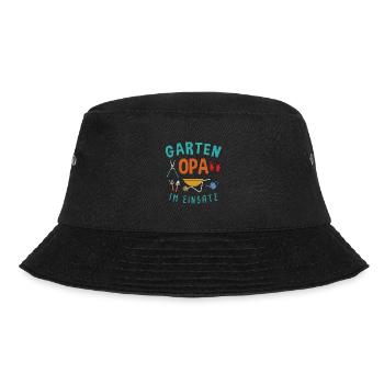 Gartenarbeit Landschaftsgärtner Garten Opa - Bucket Hat - Schwarz - Vorne - Lela (165cm)