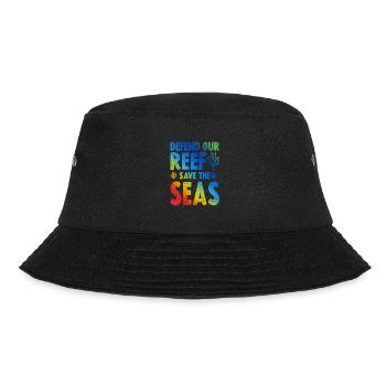 save the sea - Bucket Hat - Schwarz - Vorne - Lela (165cm)