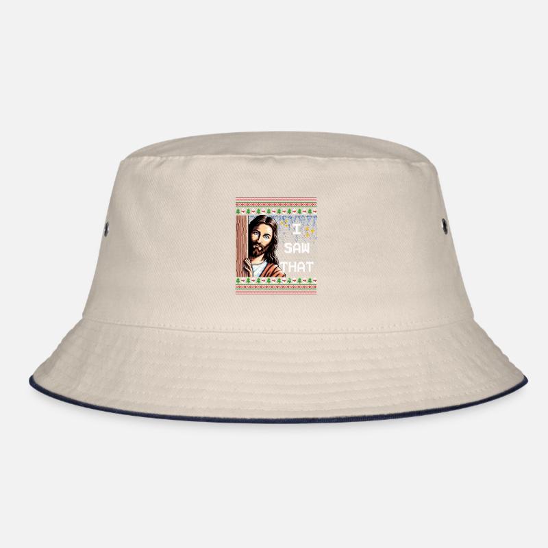 Ugly Hässlicher Weihnachtspulli Jesus Meme Bucket Hat