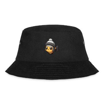 Fisch Winter Comic Niedlich - Bucket Hat - Schwarz - Vorne - Lela (165cm)