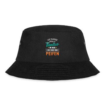 Ich Glaube Ich Habe ein Tinnitus Im Auge - Bucket Hat - Schwarz - Vorne - Lela (165cm)