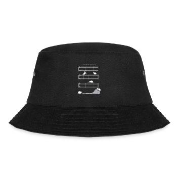 Sound Of Silence Sheet Music Without Sheet Music Raccoons - Bucket Hat - black - Front - Lela (165cm)