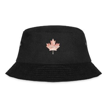 Ahornblatt Canada - Kanada - Bucket Hat - Schwarz - Vorne - Lela (165cm)