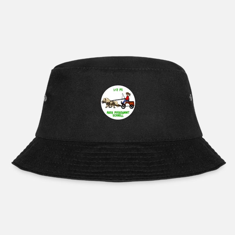 Pferdammt schnell - Bucket Hat - Schwarz