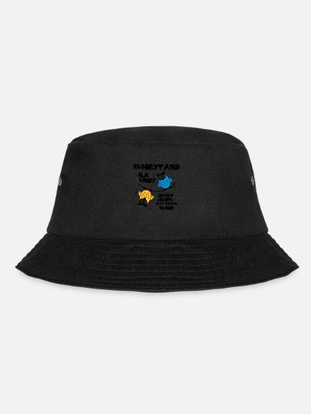 Eulen Ruhestand - na und? - Bucket Hat - Schwarz