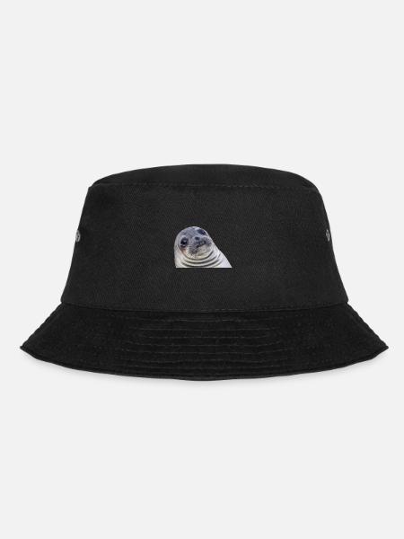 Lustige Robbe - Bucket Hat - Schwarz