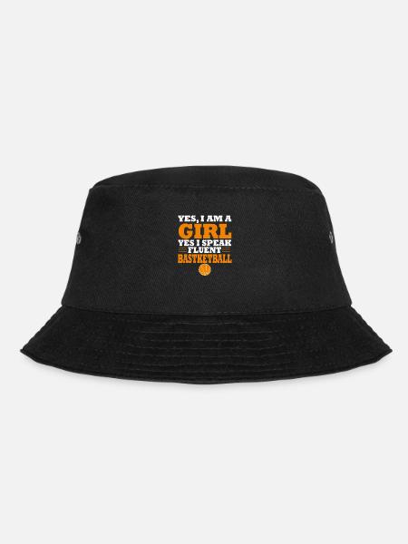 Basketball Frau Frauenbasketball Spruch - Bucket Hat - Schwarz
