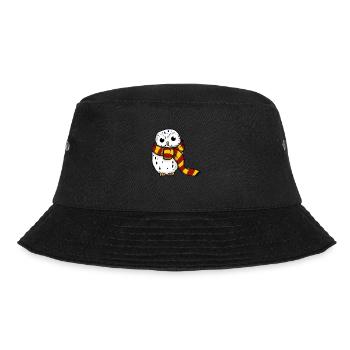 Schneeeule - Rot-Gelb - Bucket Hat - Schwarz - Vorne - Lela (165cm)