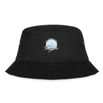 Singapur Nationalitaet Singapore Nation Skyline - Bucket Hat - Schwarz - Vorne - Lela (165cm)