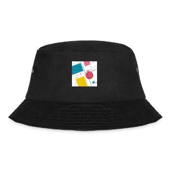 Farben Formen Abstrakt - Bucket Hat - Schwarz - Vorne - Lela (165cm)