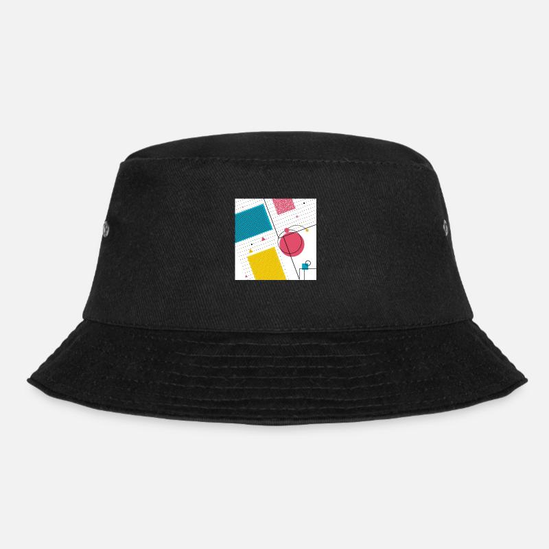 Farben Formen Abstrakt - Bucket Hat - Schwarz
