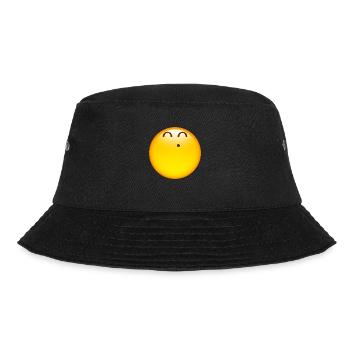 Smiley Glossy Happy Whistle - Bucket Hat - black - Front - Lela (165cm)