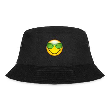 Smiley Sunglasses - Bucket Hat - Schwarz - Vorne - Lela (165cm)