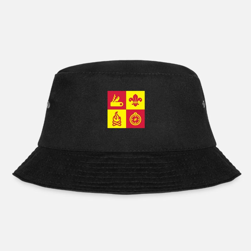 Scout / Scouting / Pfadfinder / Pfadfinderin - Bucket Hat - Schwarz