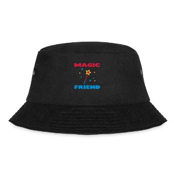 Friend / Nanny / Girlfriend / Daddy / Mom / Papy - Bucket Hat - Schwarz - Vorne - Lela (165cm)