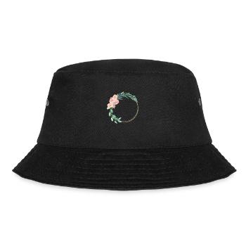 spring_wreath - Bucket Hat - Schwarz - Vorne - Lela (165cm)
