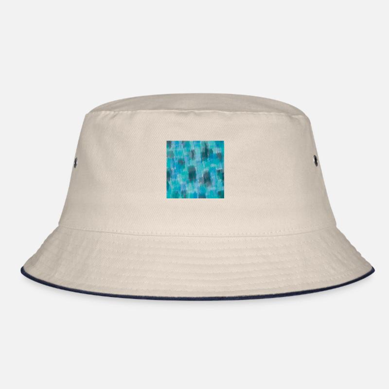 Abstract Tile Green Print Background Cool Present Bucket Hat