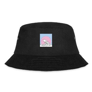 wave - Bucket Hat - black - Front - Lela (165cm)