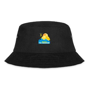 Badeente Ente Quietscheente - Bucket Hat - Schwarz - Vorne - Lela (165cm)