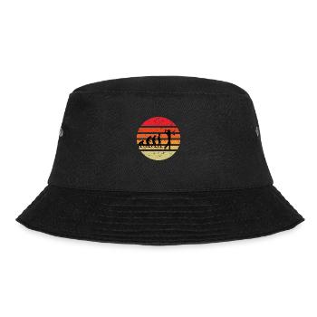 Evolution of man GOLF - Bucket Hat - Schwarz - Vorne - Lela (165cm)