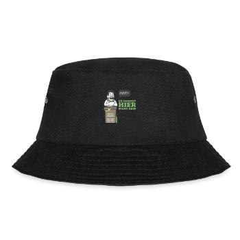 Bioabfall Produkt Motive Micha Tonne Slogan - Bucket Hat - Schwarz - Vorne - Lela (165cm)