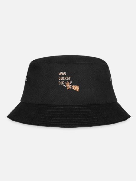 WAS GUCKST DU? - Bucket Hat - Schwarz