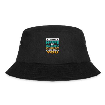 The Hope of Glory Christ is in you - Bucket Hat - Schwarz - Vorne - Lela (165cm)