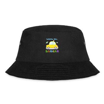 Damian mit Auto Kleine Bruder Familie Geschwister - Bucket Hat - Schwarz - Vorne - Lela (165cm)