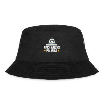 Polizist Polizei Kommissar - Bucket Hat - Schwarz - Vorne - Lela (165cm)