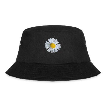 Flower Flower Daisy Flowers Design - Bucket Hat - black - Front - Lela (165cm)