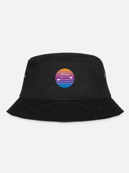Rowing into the sunset - Bucket Hat - black
