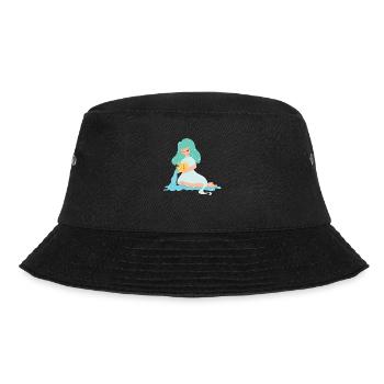 Wassermann Sternzeichen - Bucket Hat - Schwarz - Vorne - Lela (165cm)