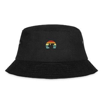 Squirrel Retro Squirrel Lover - Bucket Hat - black - Front - Lela (165cm)