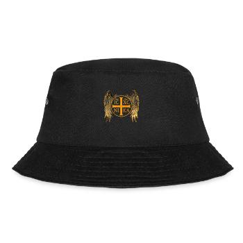 IC XC NIKA mit Kreuz und Flügeln - Bucket Hat - Schwarz - Vorne - Lela (165cm)
